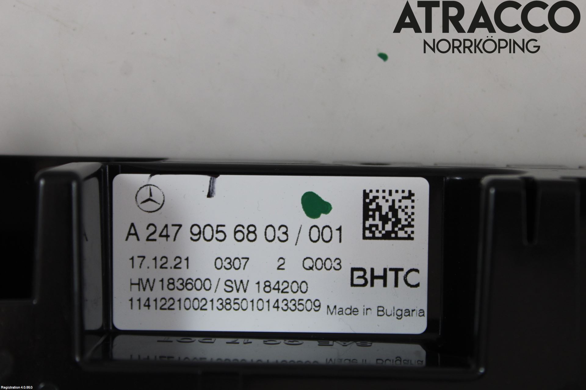 Mercedes-Benz MB A-KLASS (W177) 18- Varmeapparat Panel(Regulering)