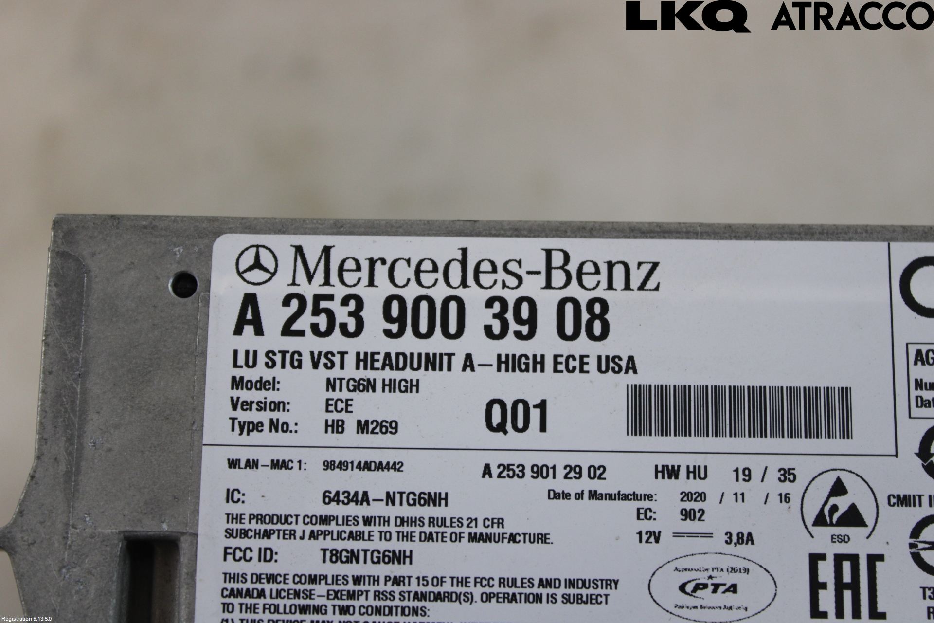 Mercedes-Benz MB EQC (N293) 20- Stereo Radio Med Cd