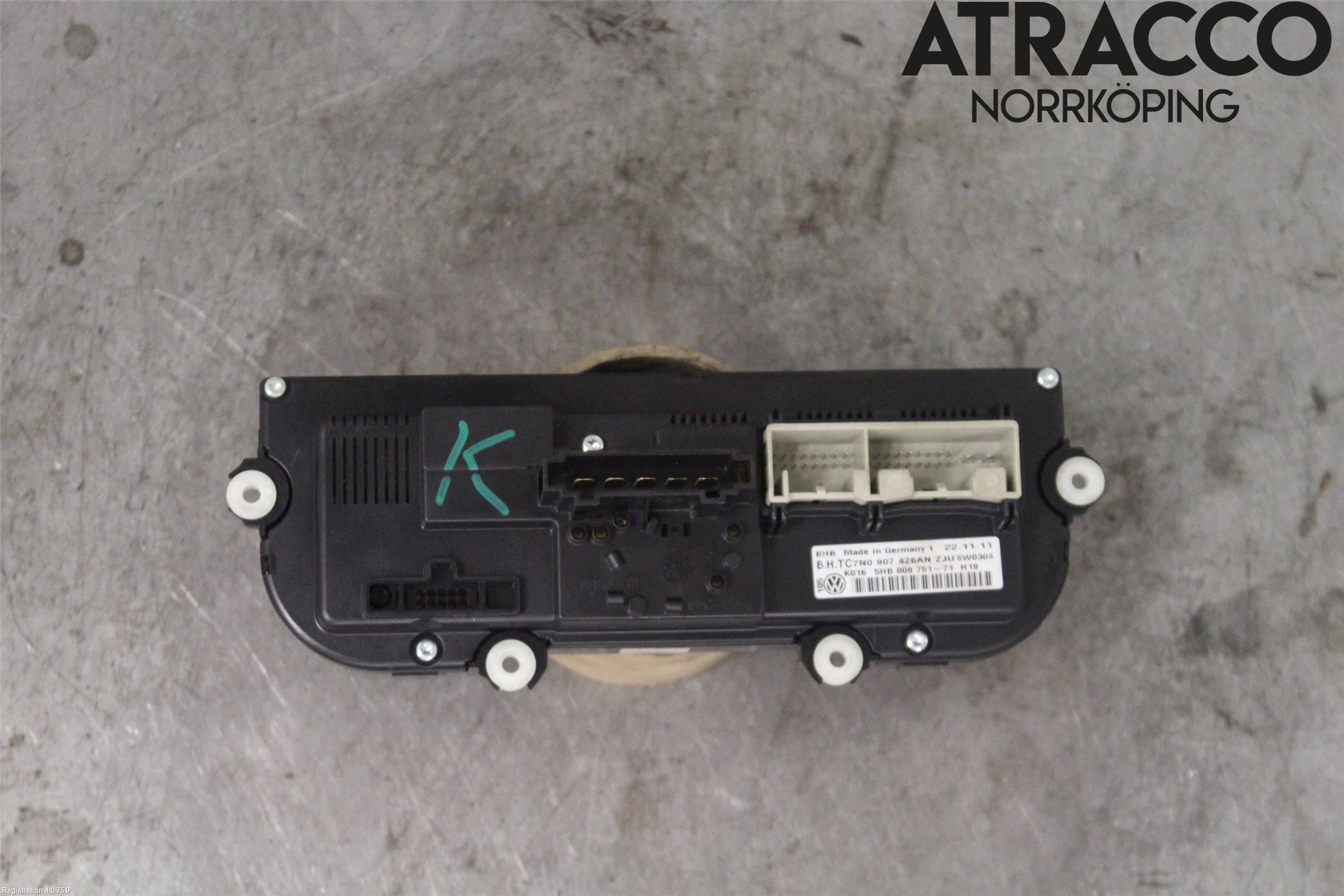 Volkswagen VW CADDY 11-15 Varmeapparat Panel(Regulering)