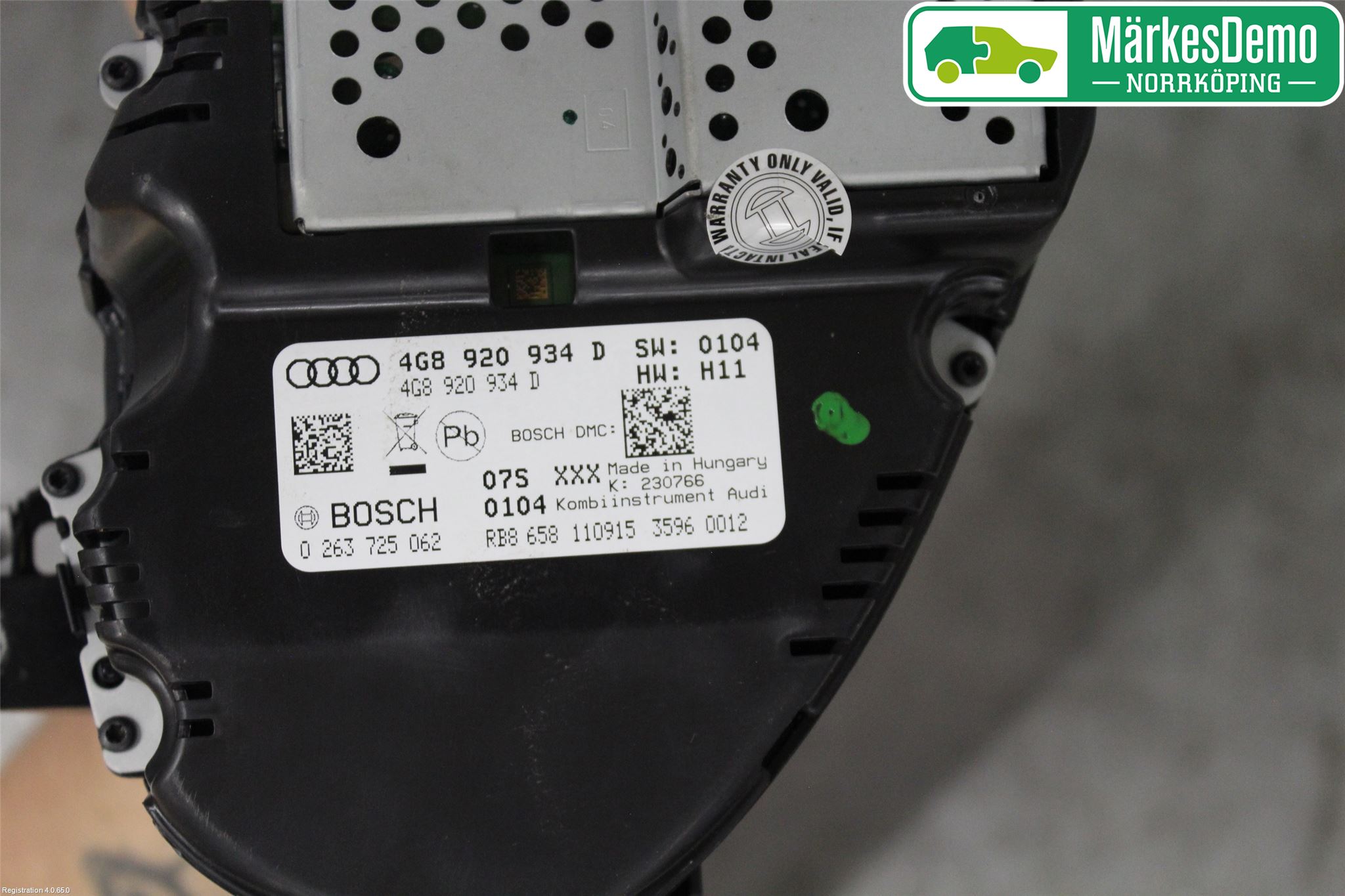 Audi A7/S7 4G 11-17 Instr Kombinert