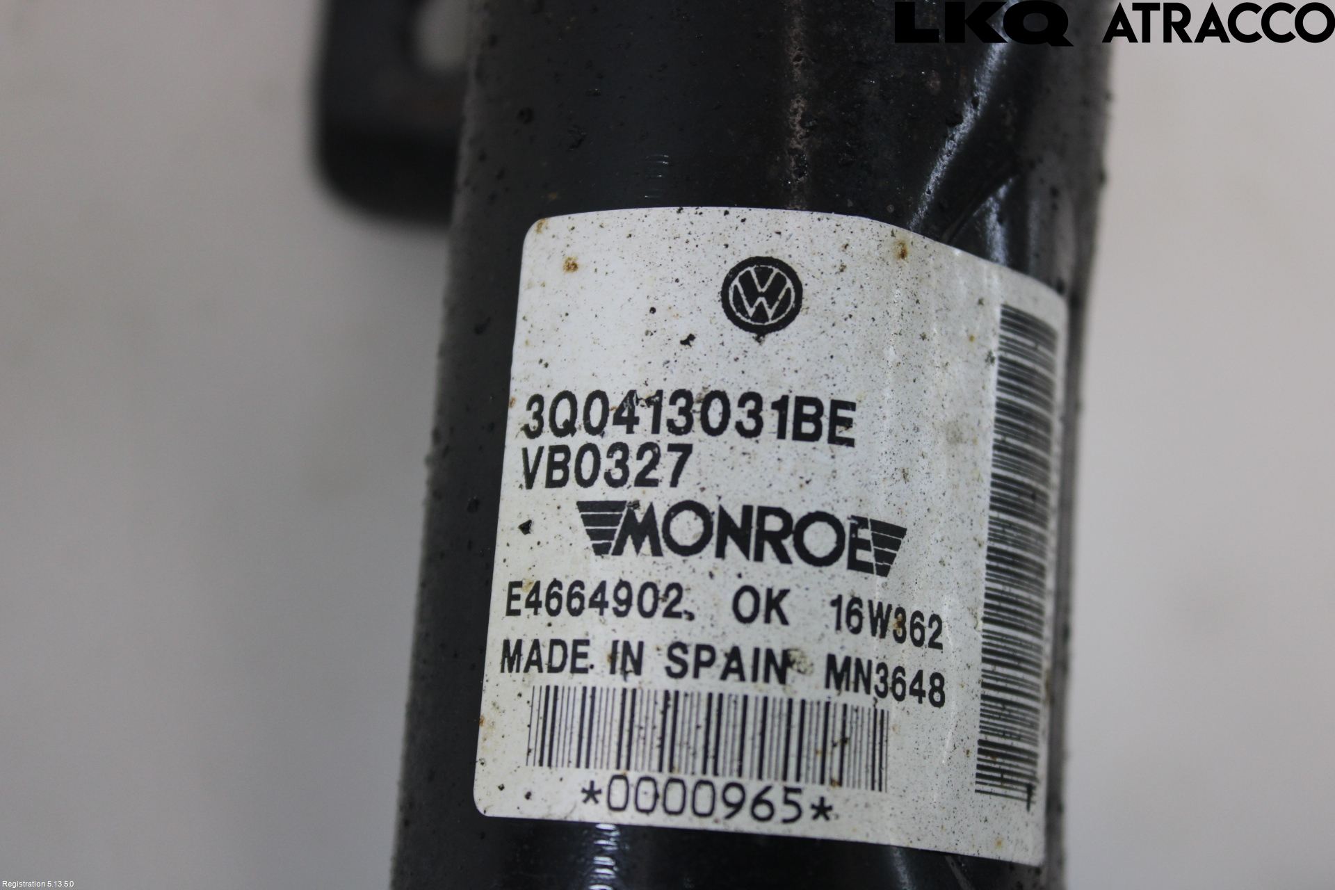 Volkswagen VW PASSAT 15-19 Fjærbein Foran Høyre