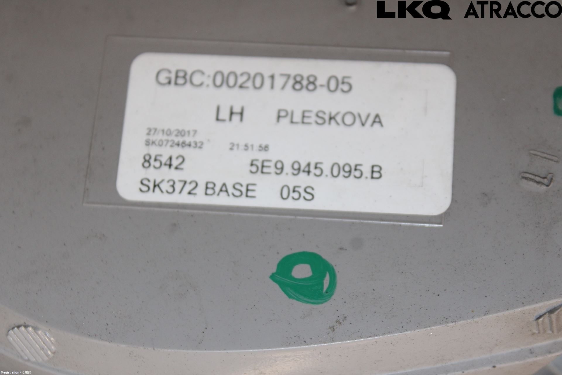Skoda OCTAVIA (5E) 13-20 Baklykt Venstre
