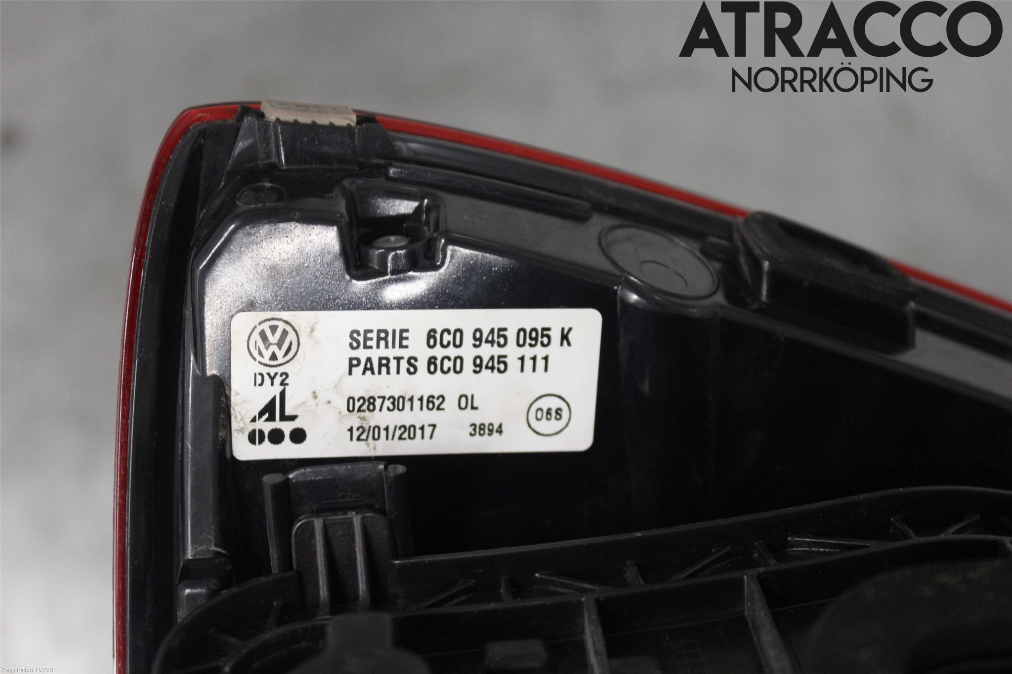 Volkswagen VW POLO 10-17 Baklykt Venstre