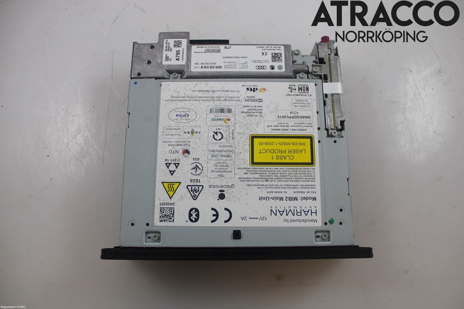 Audi A4/S4 B9 16-19 Stereo Radio Med Cd