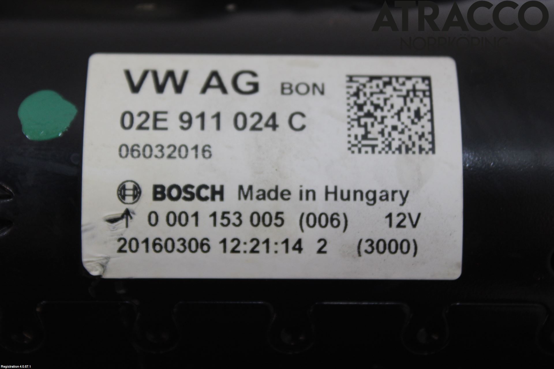 Volkswagen VW CADDY 16-20 Startmotor Diesel
