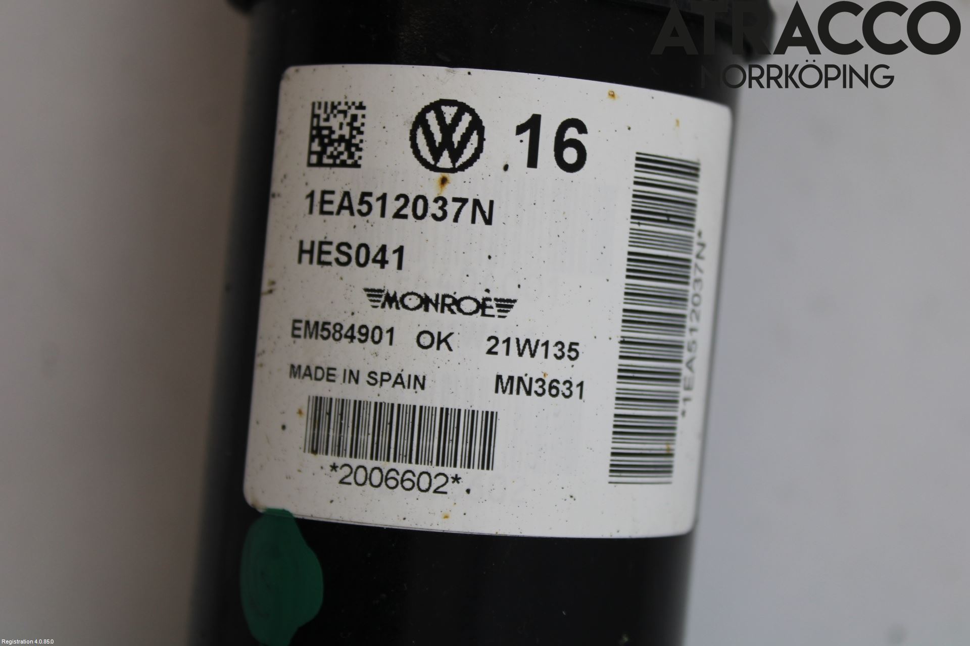 Volkswagen VW ID.4 21- Støtdemper Bak