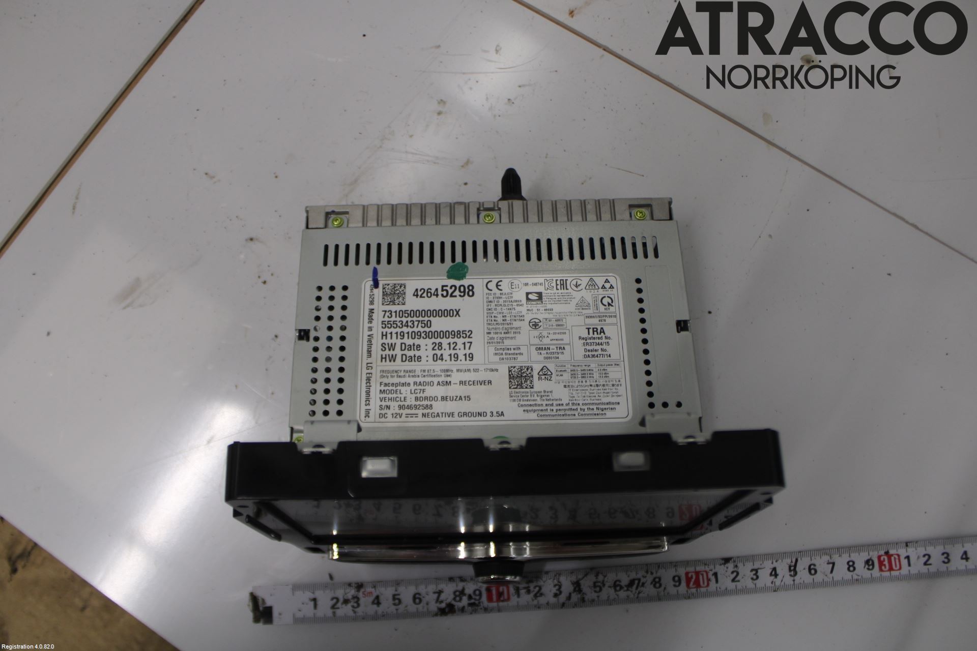 Opel CORSA E 15-19 Stereo Radio Med Cd