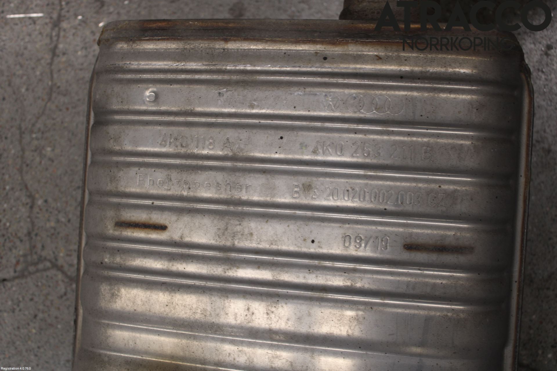 Audi A6 F2/C8 19- Eksos Midtre Potte