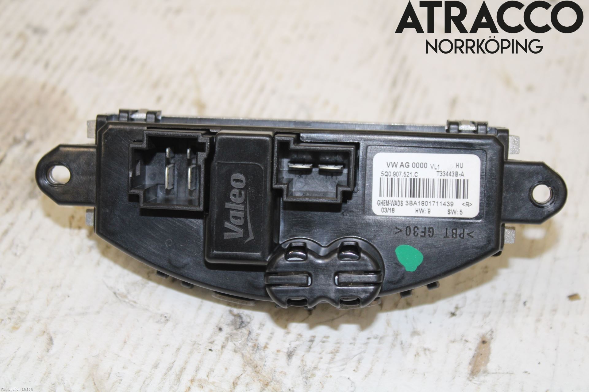 Volkswagen VW PASSAT 15-19 Varmeapparat Viftemotstand