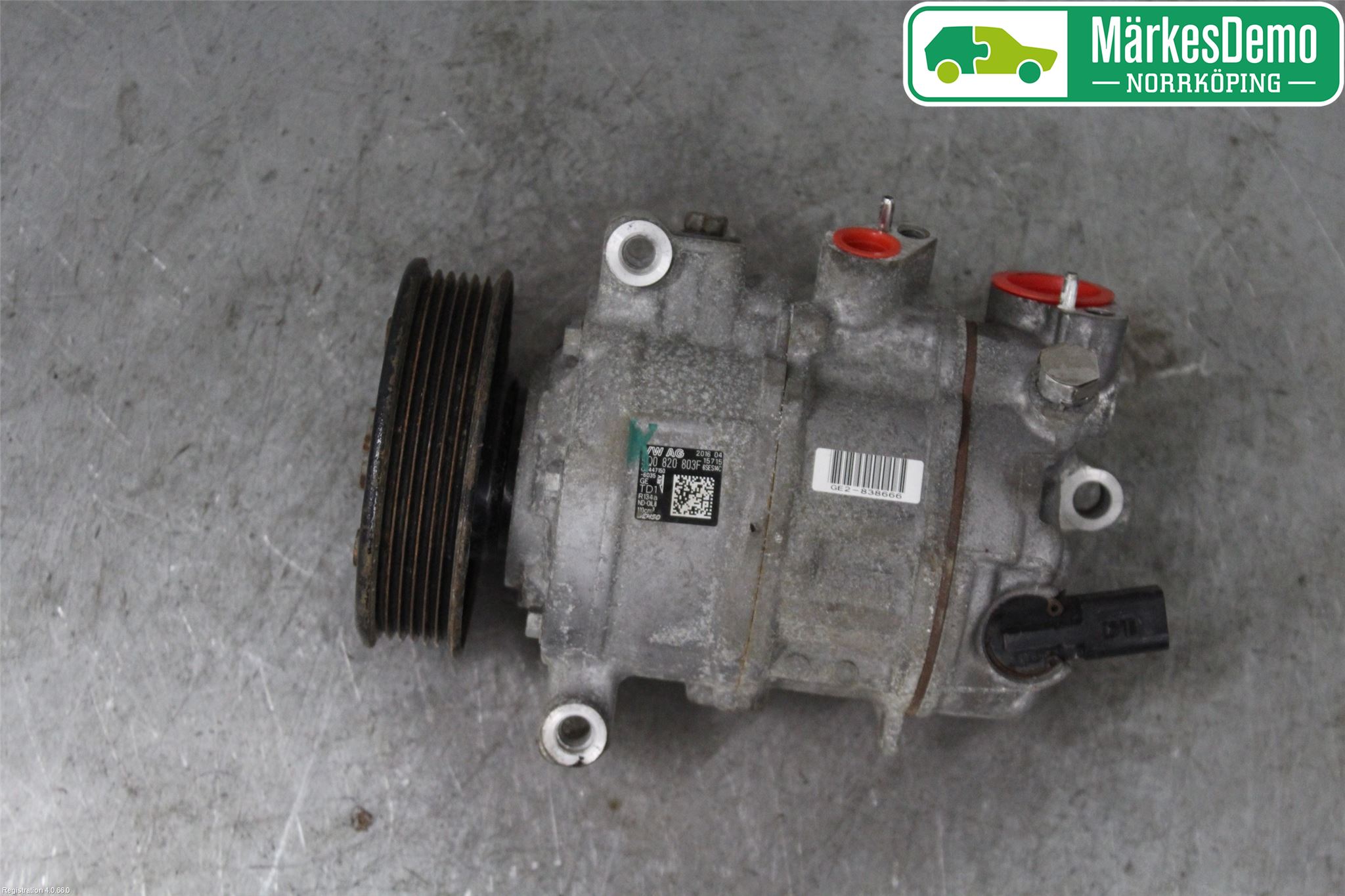 Volkswagen VW GOLF / E-GOLF VII 13-20 Varme Ac Kompressor