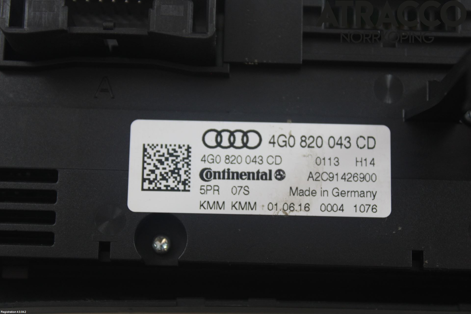 Audi A6/S6 4G 11-18 Varmeapparat Panel(Regulering)