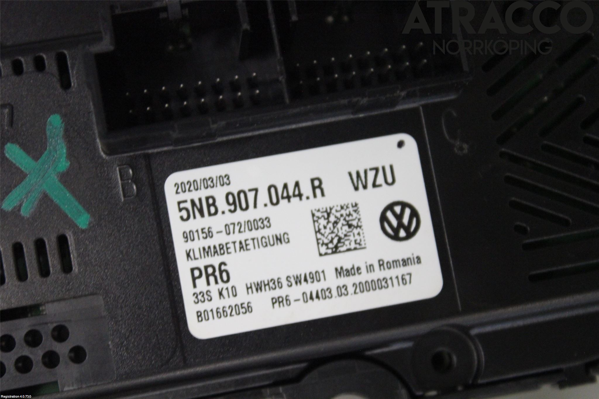 Volkswagen VW TIGUAN 16-24 Varmeapparat Panel(Regulering)