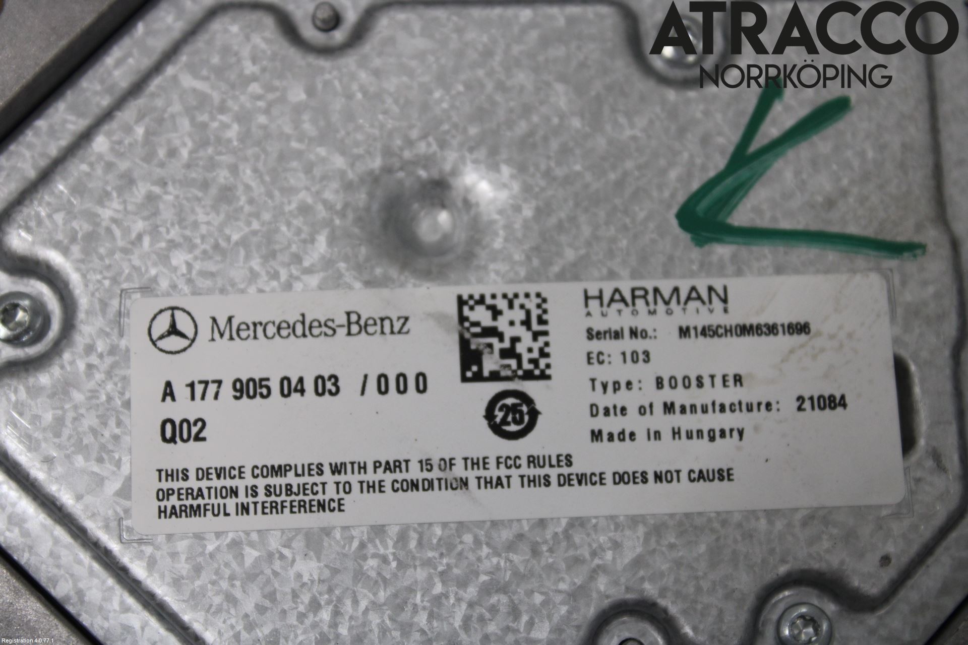 Mercedes-Benz MB CLA-KLASS (C118/X118) 19- Stereo Forsterker