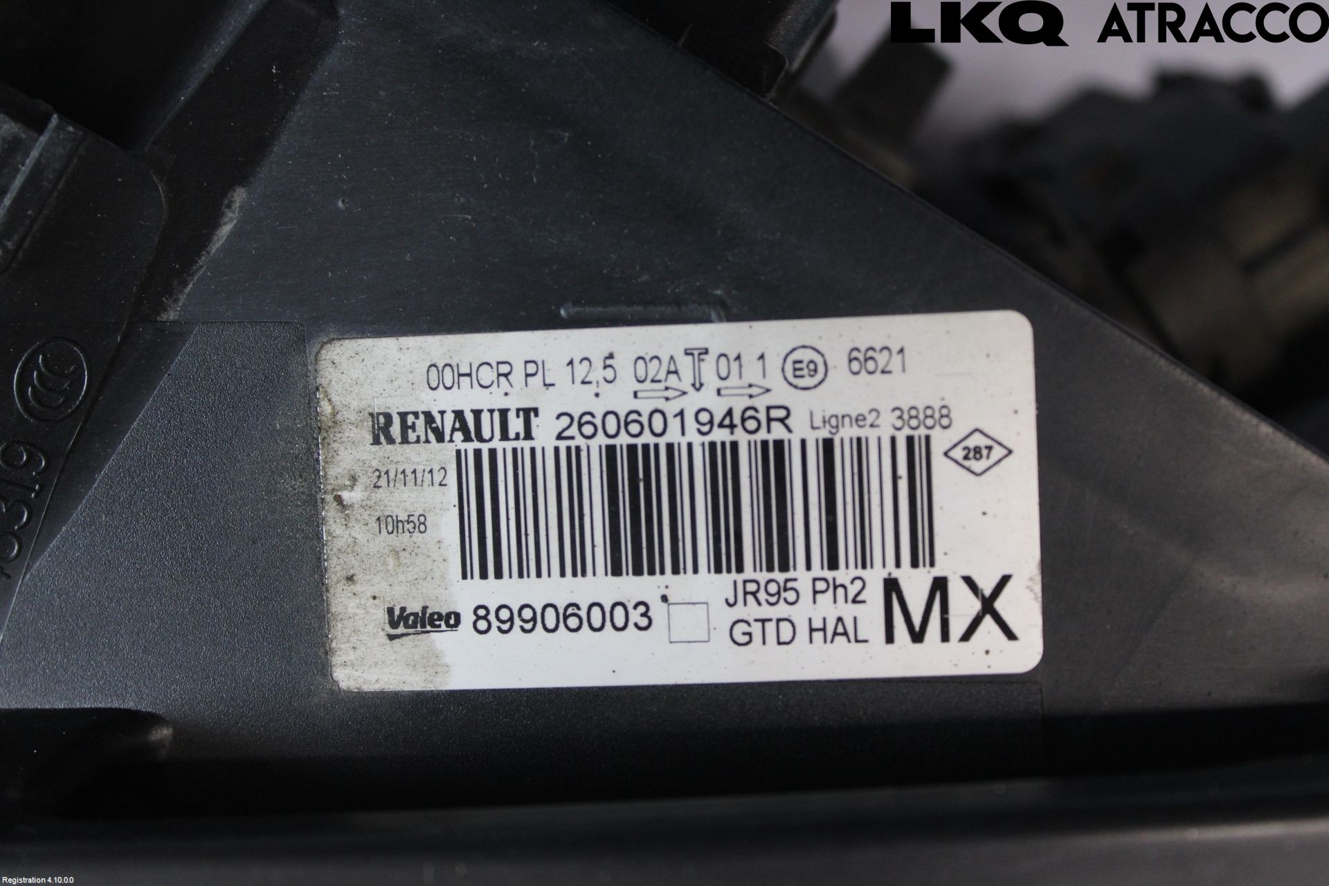 Renault SCÉNIC III / GRAND SCÉNIC 09-16 Frontlykt Venstre