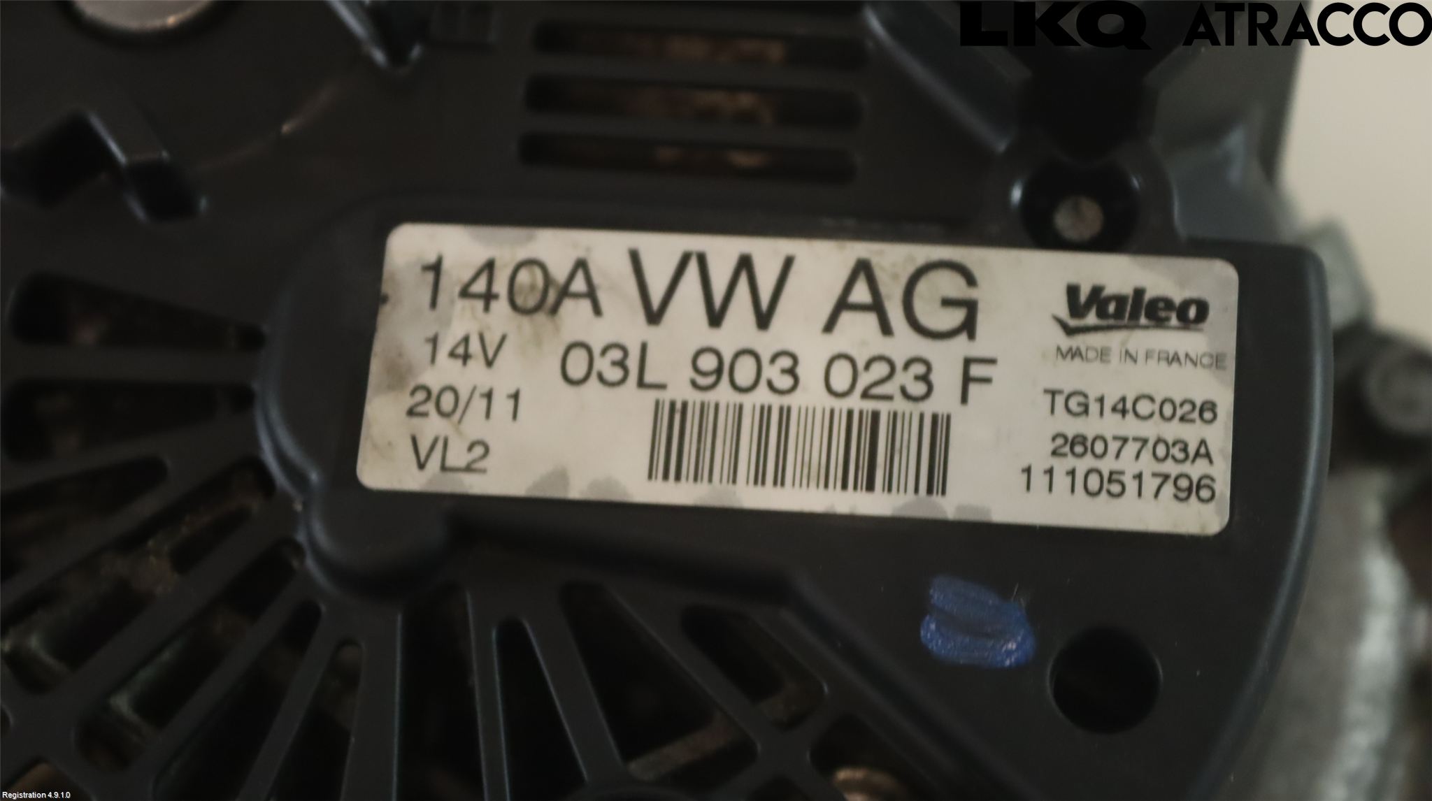 Volkswagen VW SCIROCCO 09-17 Dynamo
