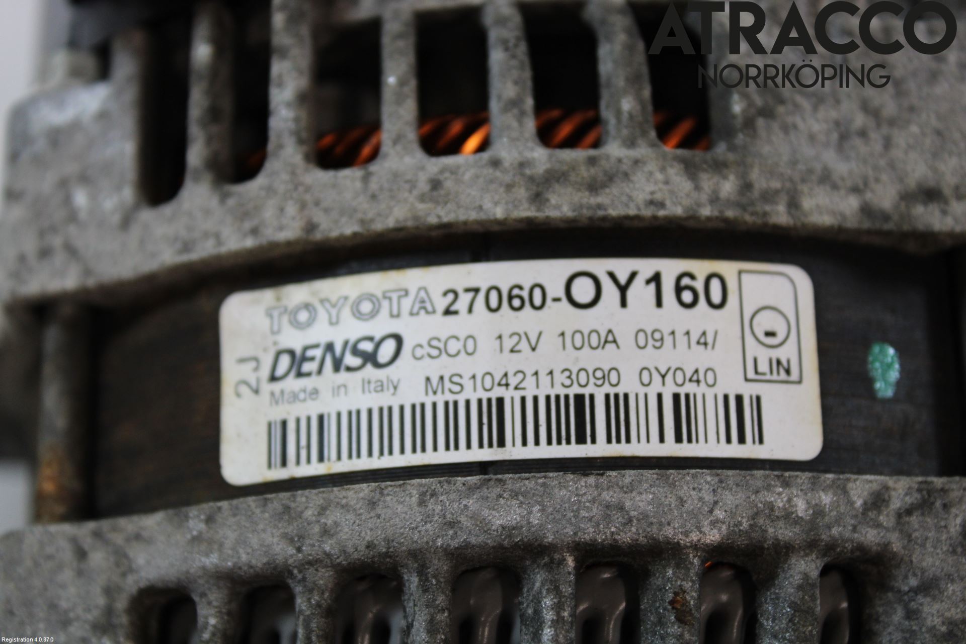 Toyota YARIS XP130 12-14 Dynamo