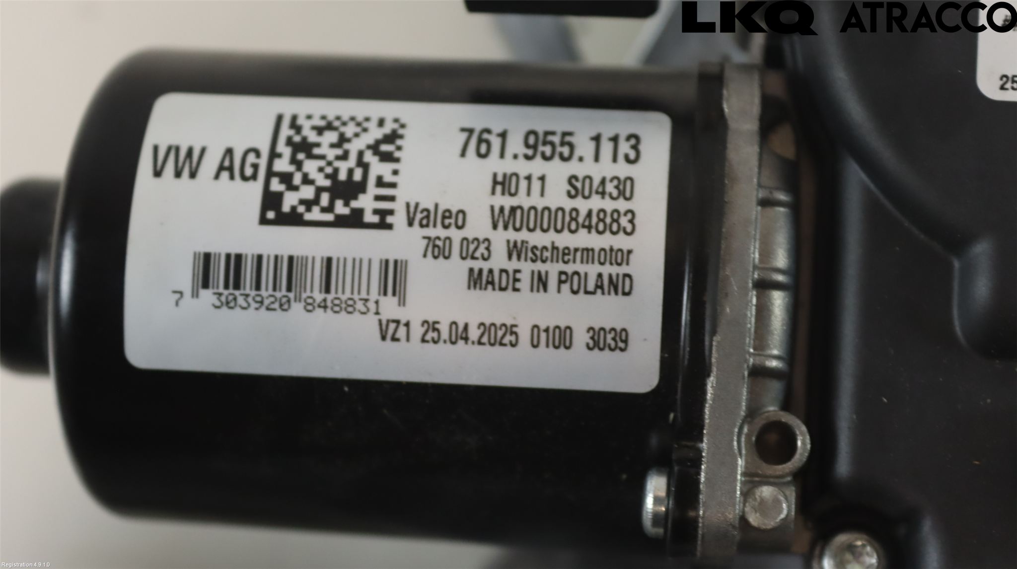 Volkswagen VW TOUAREG CR 18- Viskeroverføring Frontrute