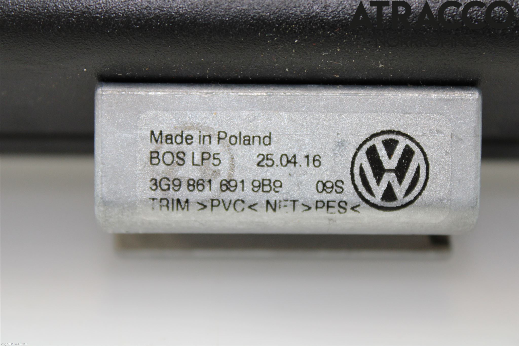 Volkswagen VW PASSAT 15-19 Innr Lastenett