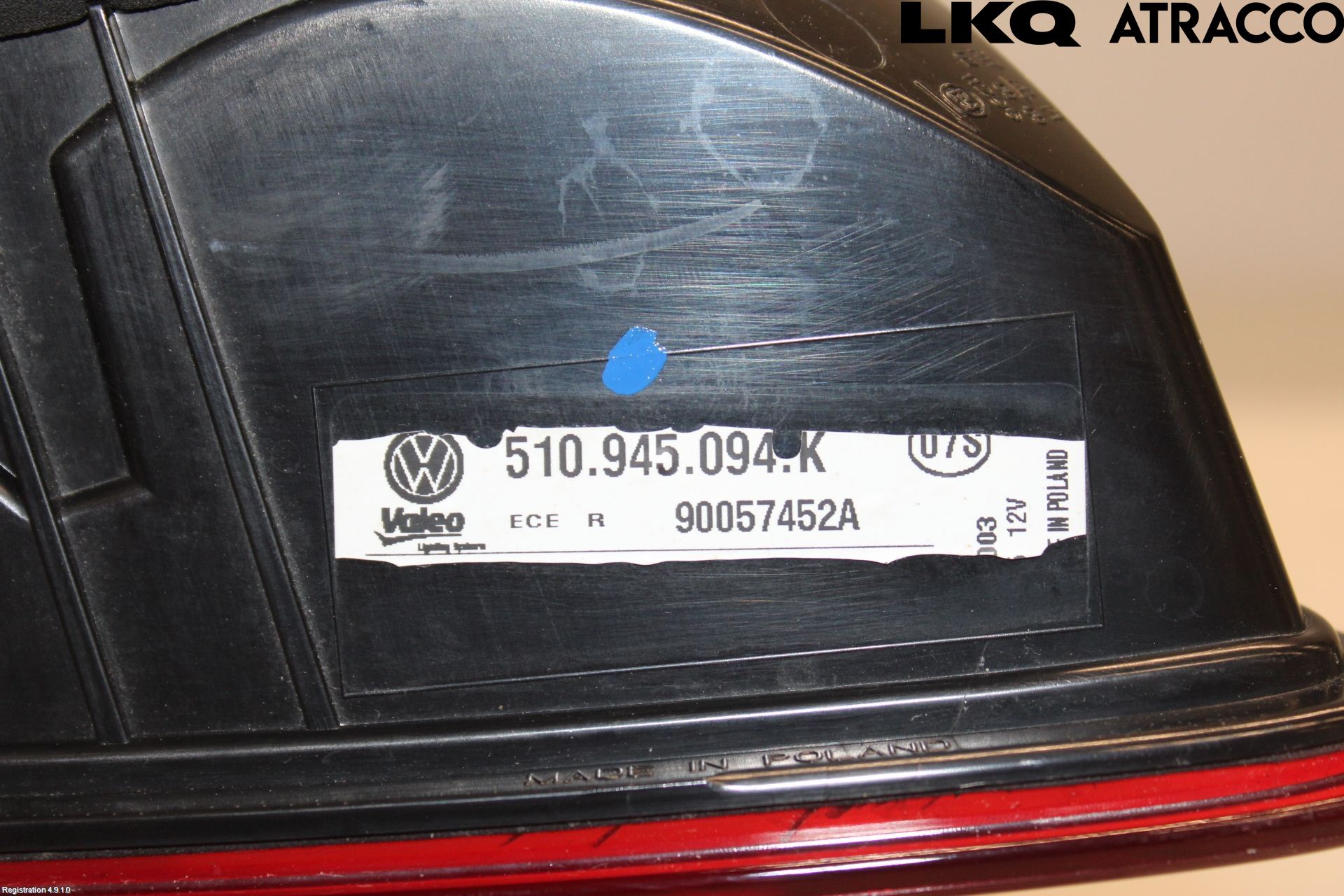 Volkswagen VW GOLF SPORTSVAN 15-20 Baklykt Høyre