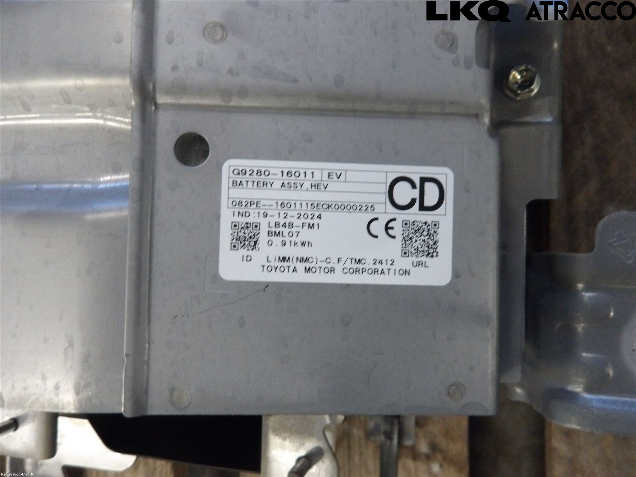 Toyota COROLLA CROSS XG10 22- Hybrid Batteri
