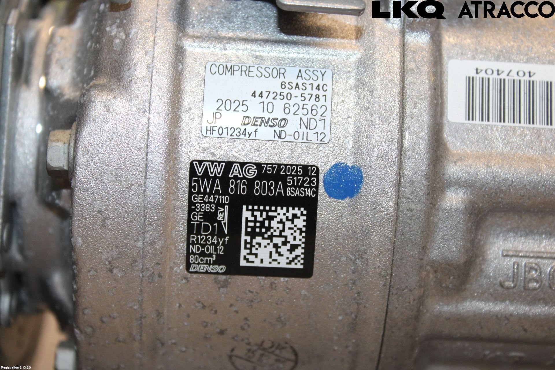 Volkswagen VW TIGUAN 24- Varme Ac Kompressor