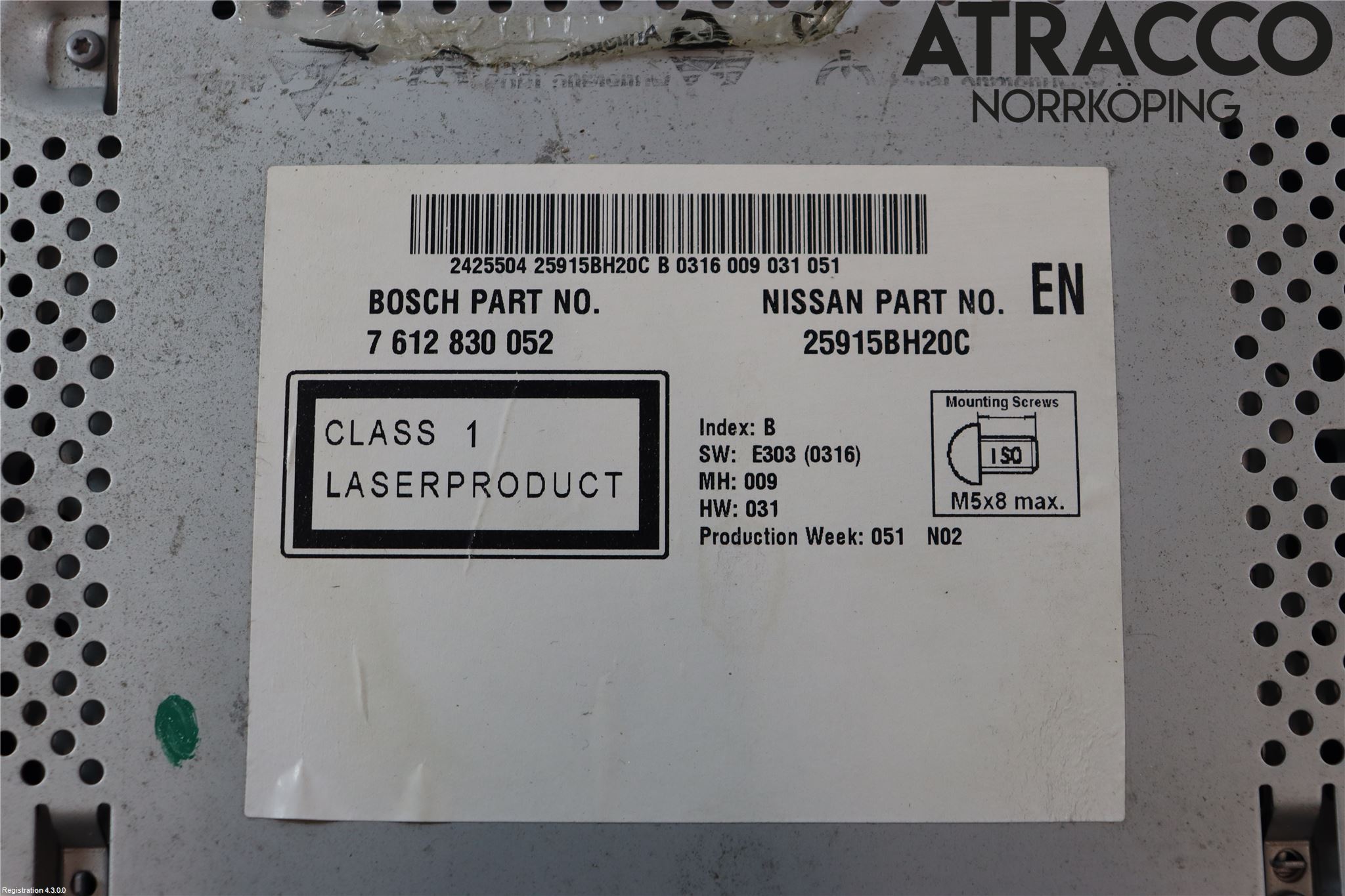 Nissan QASHQAI 10-14 Stereo Radio Med Cd