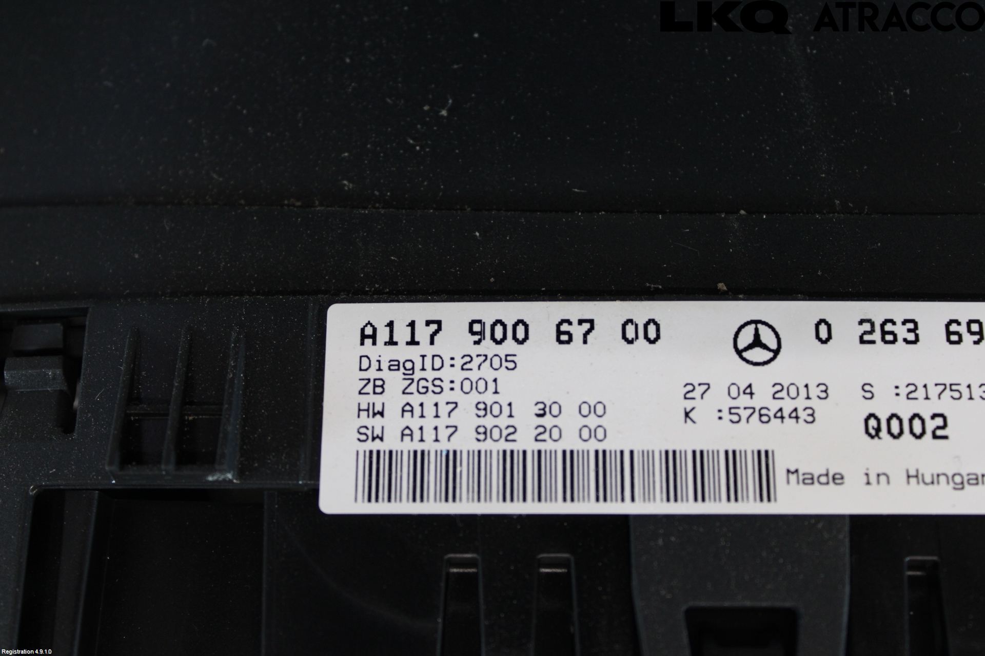 Mercedes-Benz MB CLA-KLASS (C117/X117) 13-19 Instr Kombinert
