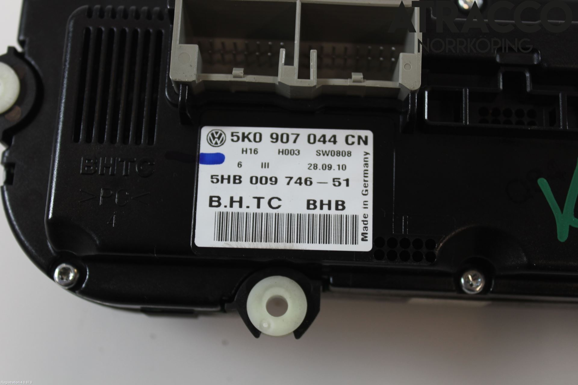 Volkswagen VW TOURAN 10-15 Varmeapparat Panel(Regulering)