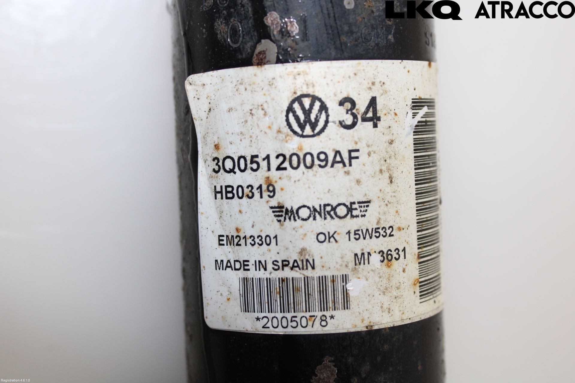 Skoda SUPERB 16-24 Støtdemper Bak