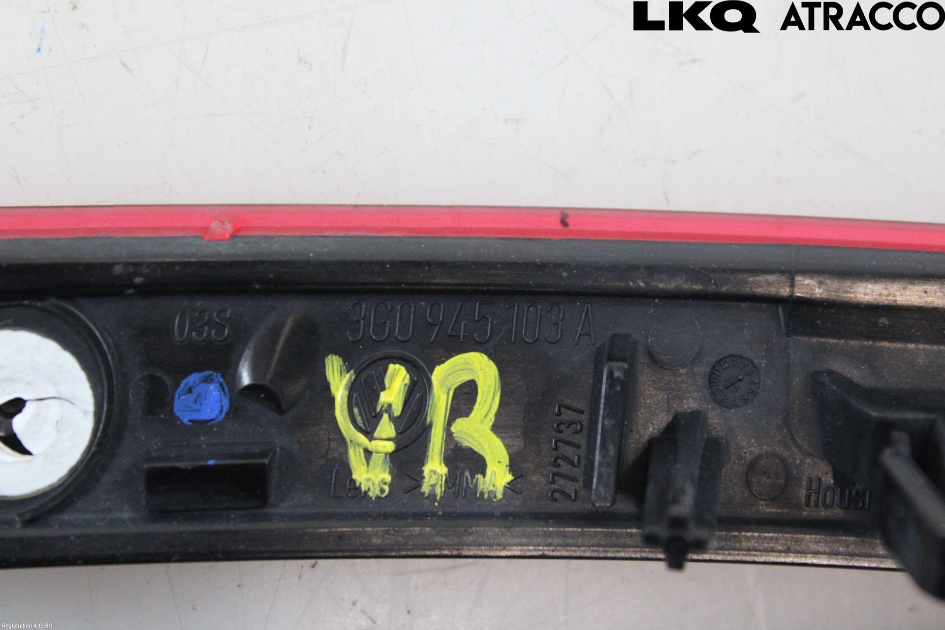 Volkswagen VW PASSAT 15-19 Refleks Bak