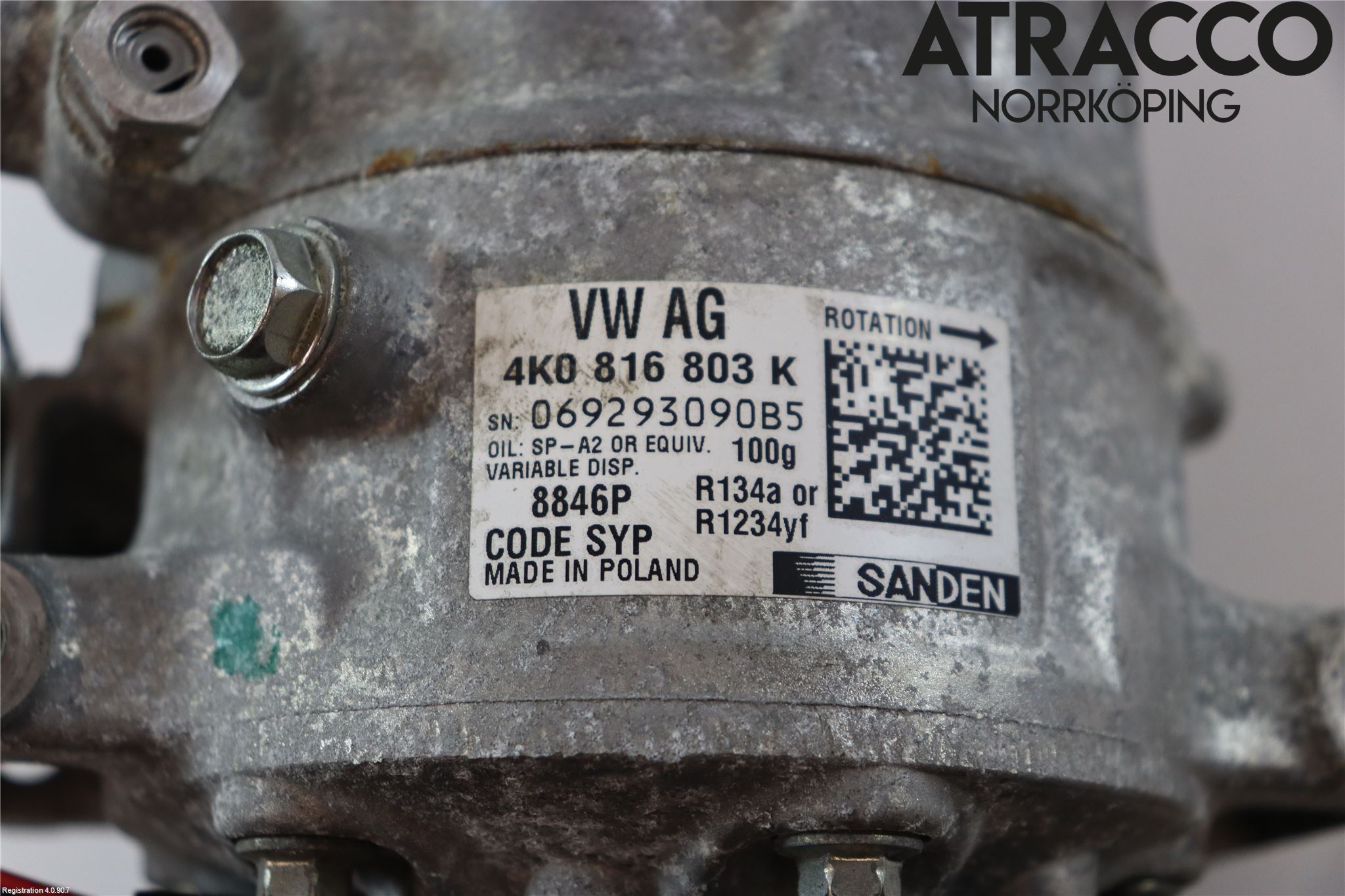 Audi A6 F2/C8 19- Varme Ac Kompressor