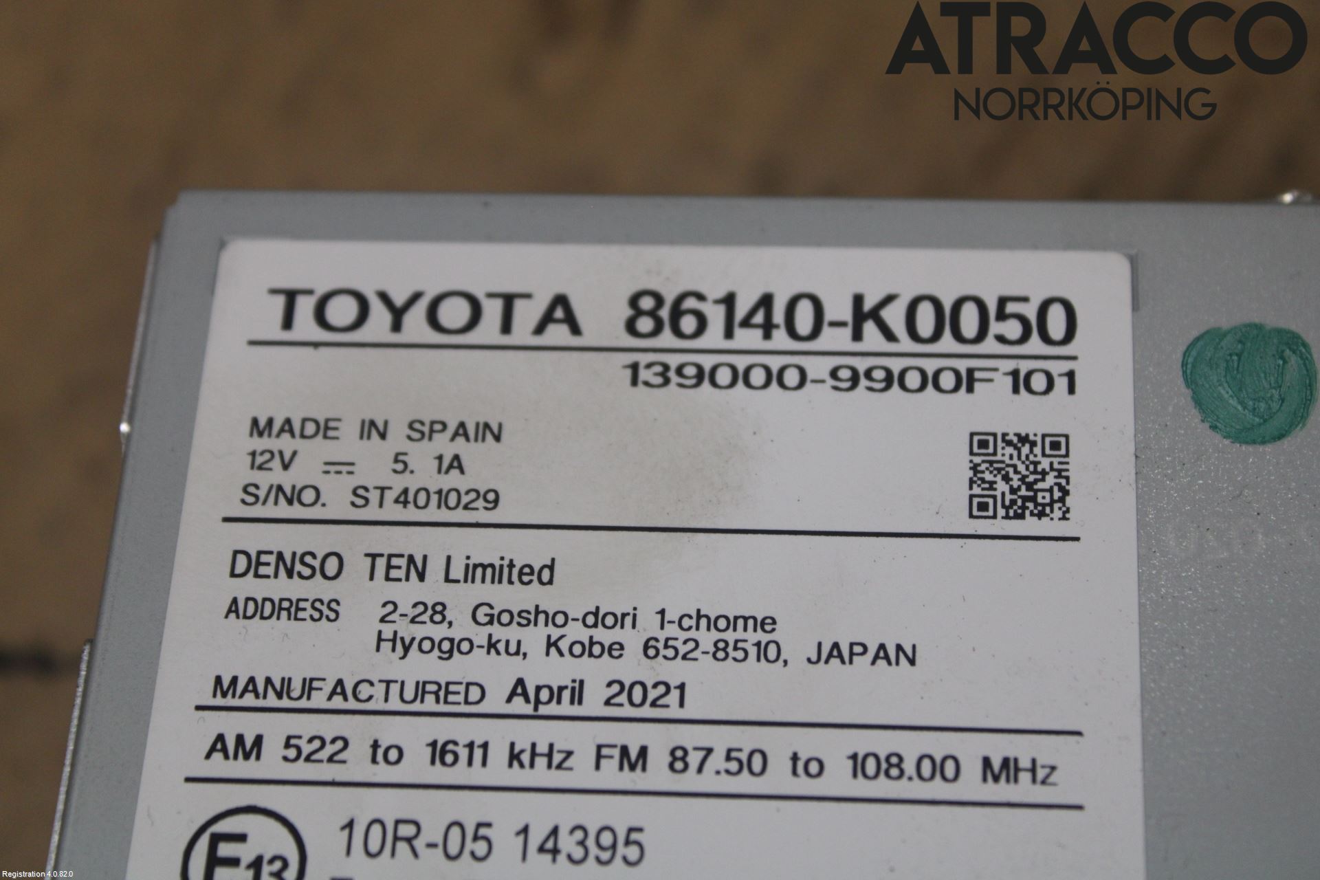 Toyota YARIS XP21 20- Stereo Radio Med Cd