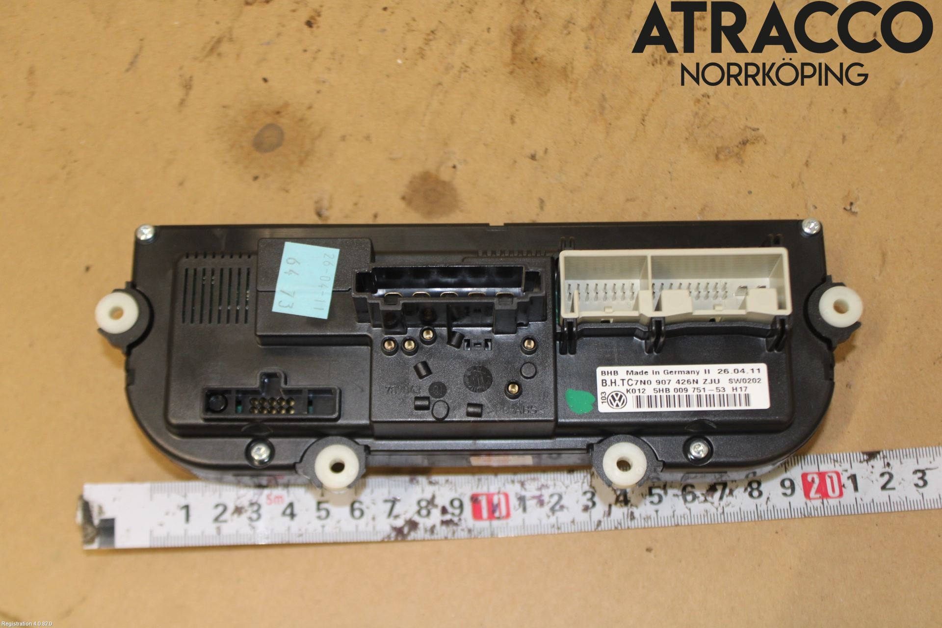 Volkswagen VW EOS  11- Varmeapparat Panel(Regulering)
