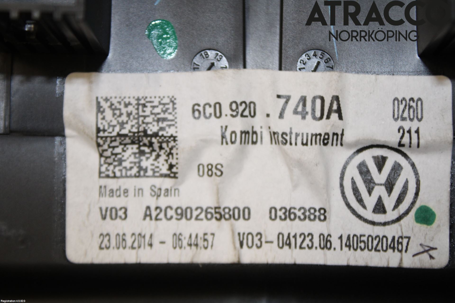 Volkswagen VW POLO 10-17 Instr Kombinert