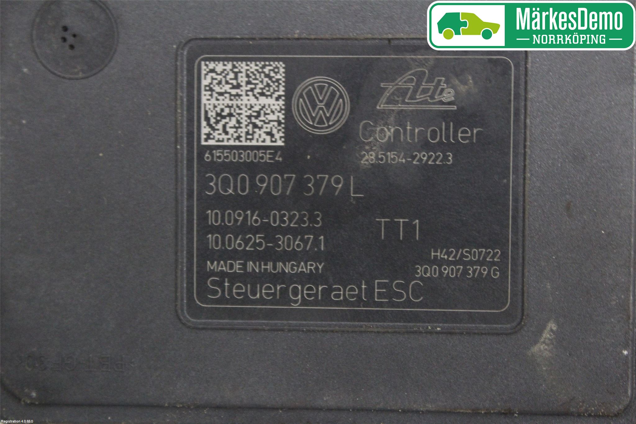Volkswagen VW GOLF / E-GOLF VII 13-20 Abs Hydraulikkaggregat