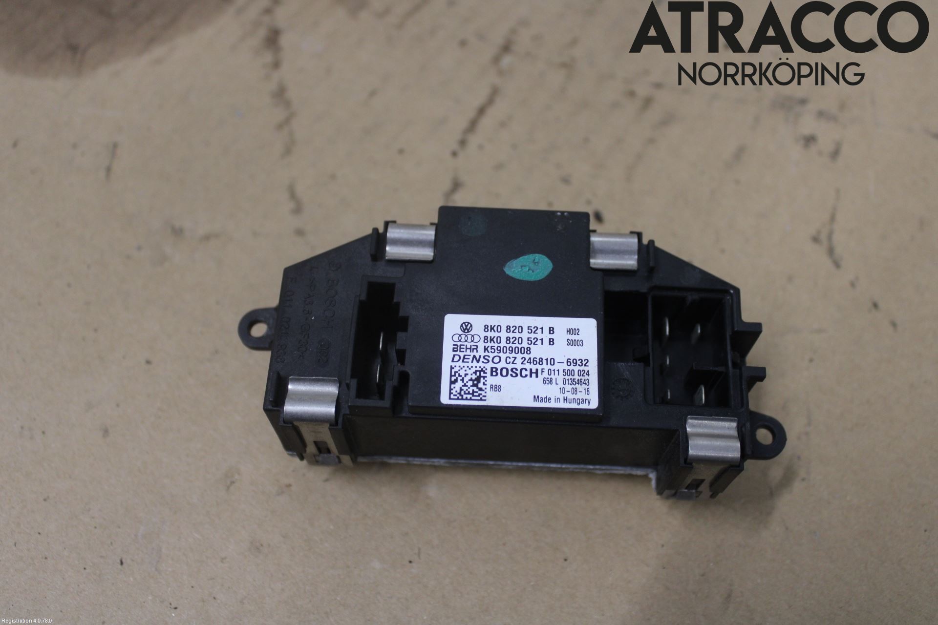 Audi A4/S4 08-11 Varmeapparat Viftemotstand