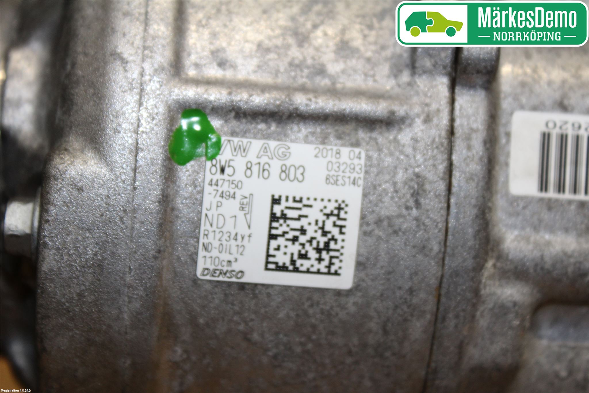 Audi A4/S4 B9 16-19 Varme Ac Kompressor