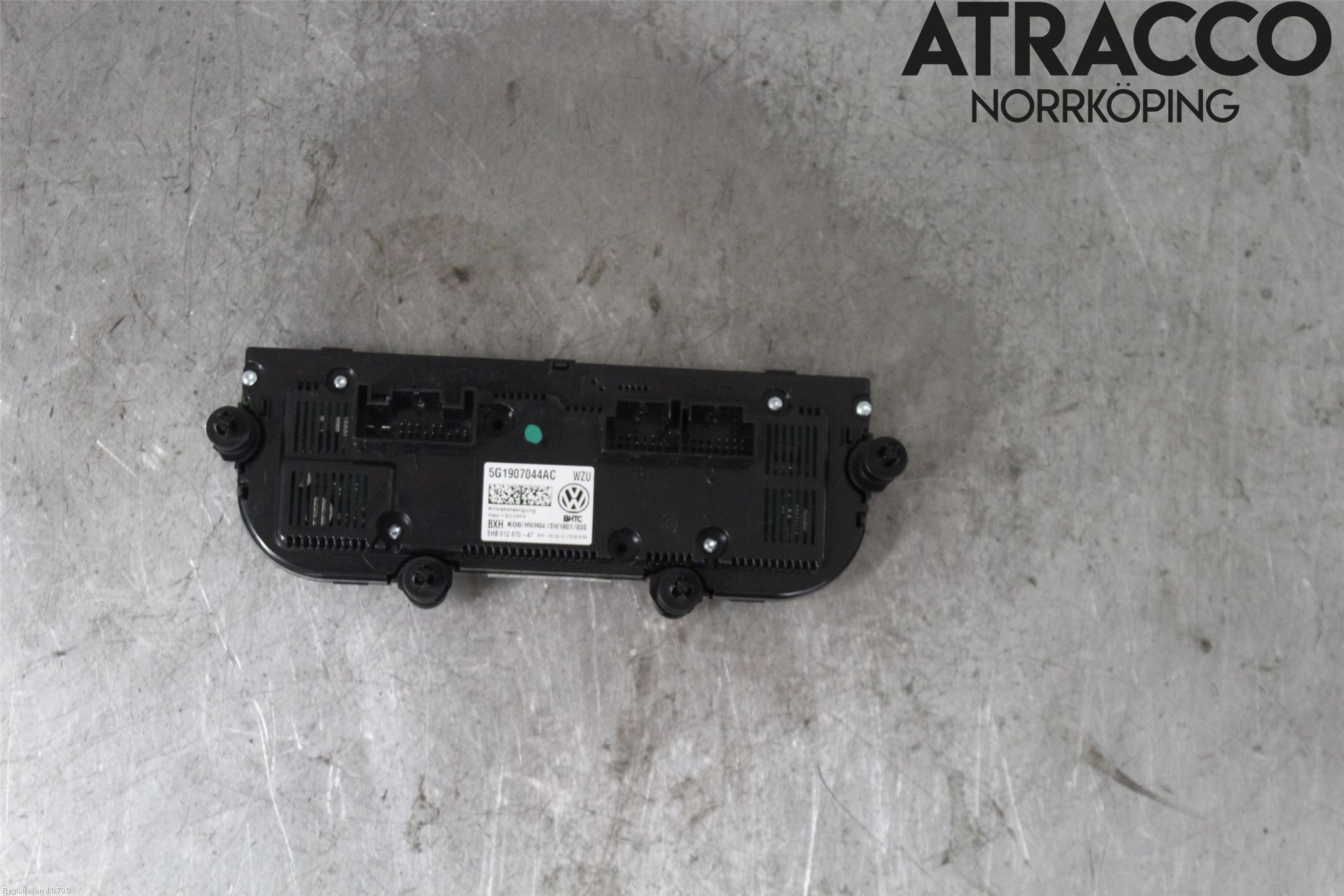 Volkswagen VW GOLF / E-GOLF VII 13-20 Varmeapparat Panel(Regulering)
