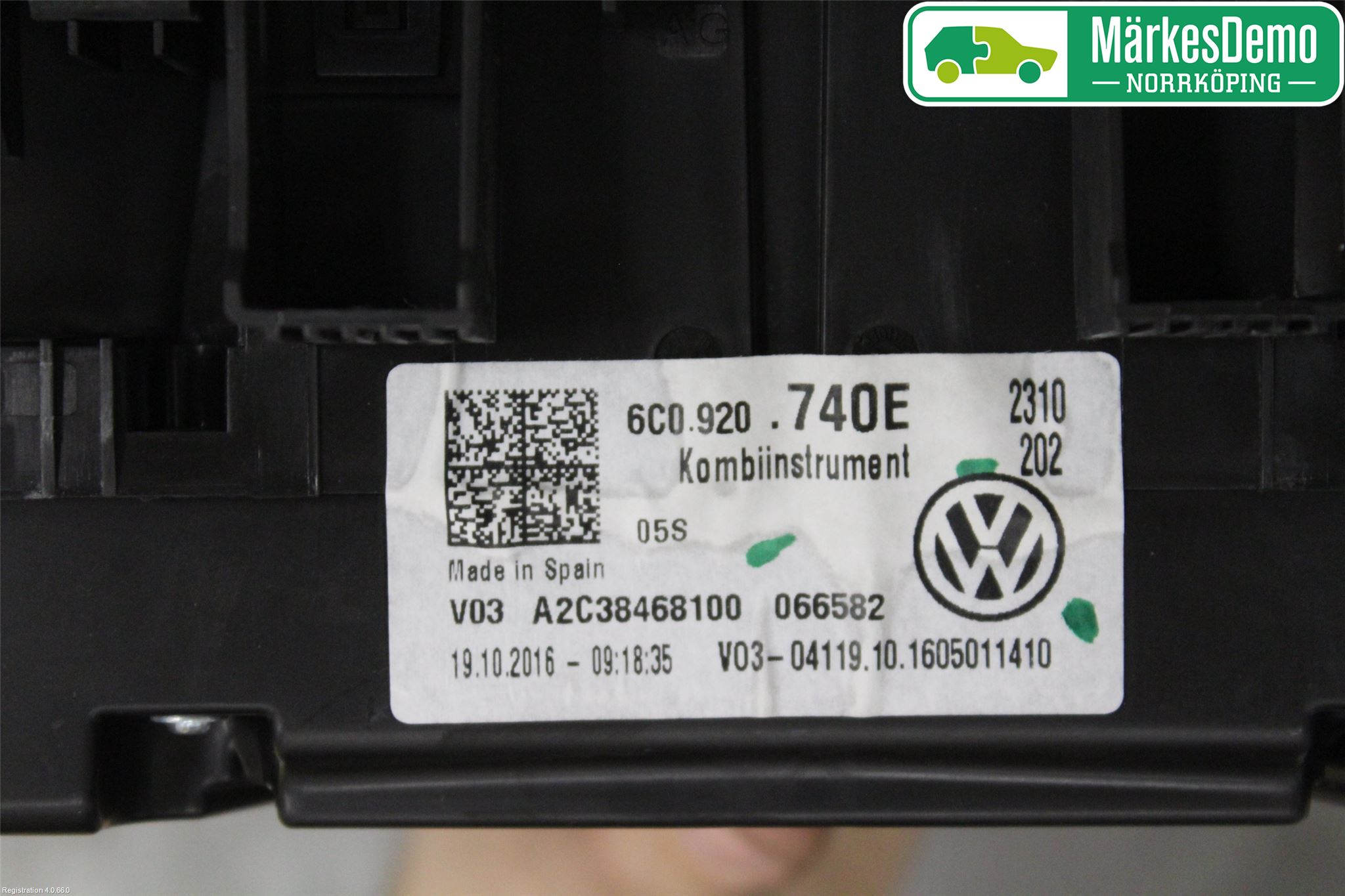 Volkswagen VW POLO 10-17 Instr Kombinert