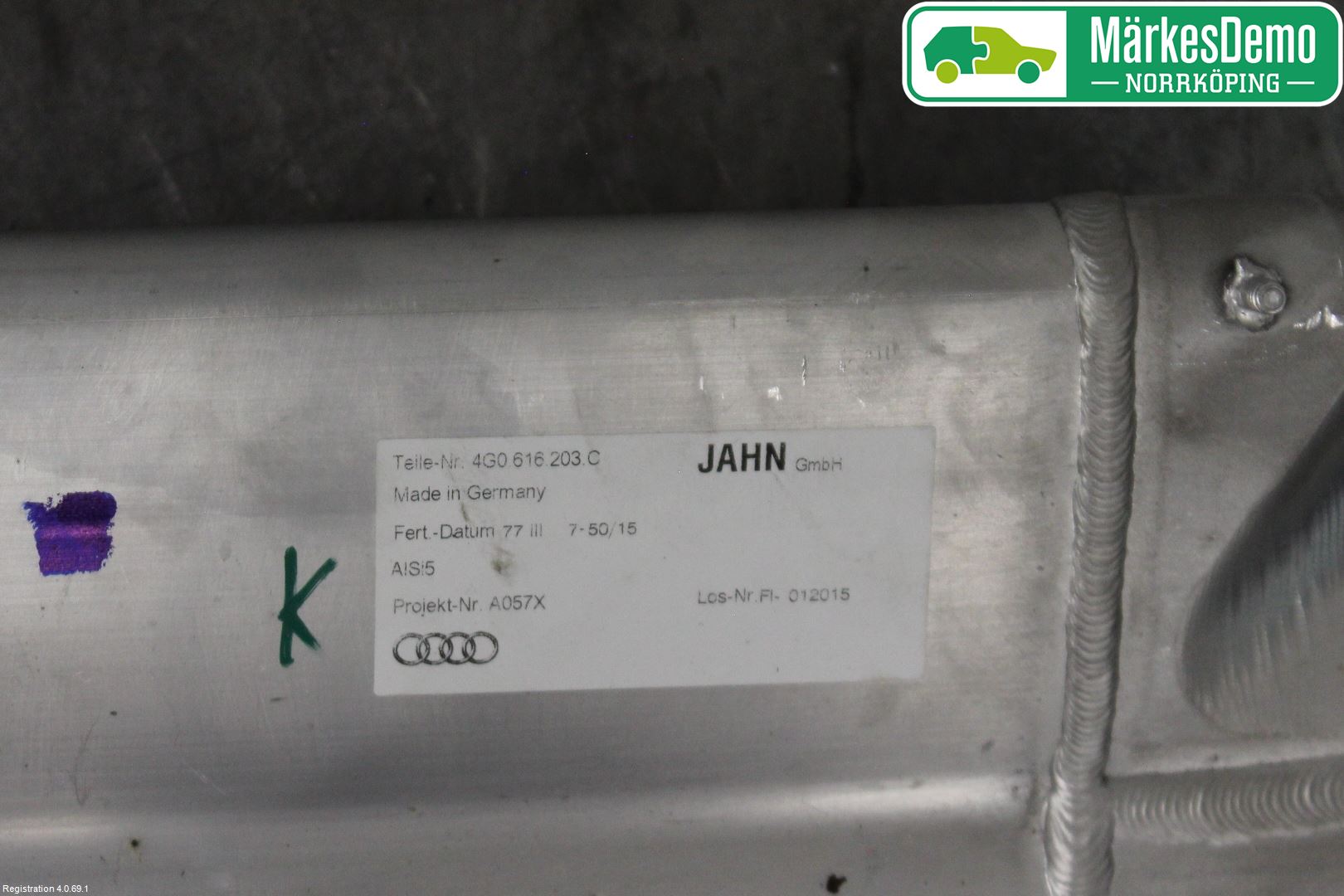 Audi A6 ALLROAD 12-18 Nivå/Lufrfrändring Trycktank