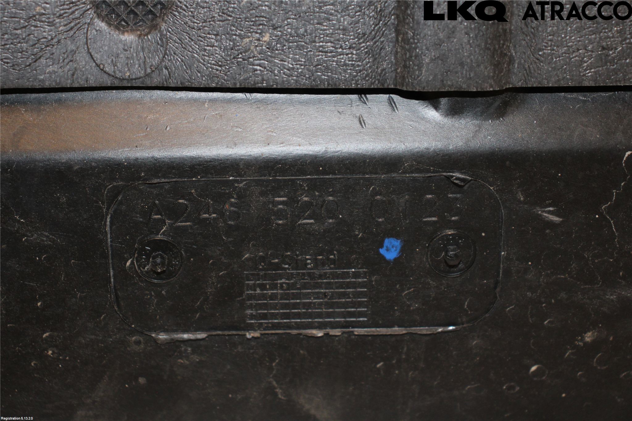 Mercedes-Benz MB B-KLASS (W246/W242) 12-19 Bunnplate U Motor-Gear-Dørk