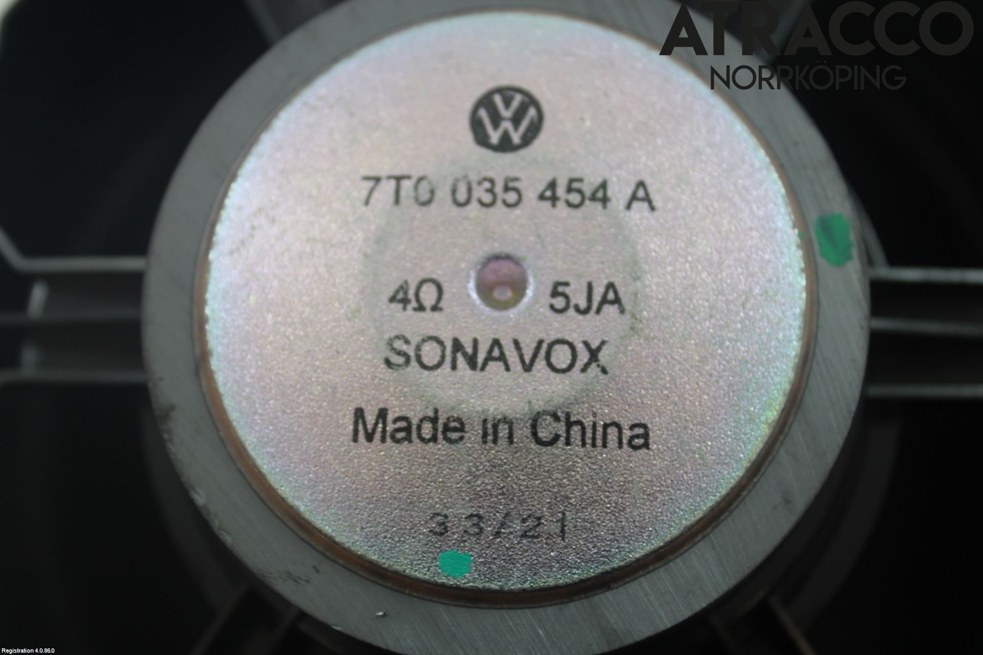 Volkswagen VW TRANSP/CARAVELLE (T7) 22-24 Innr Høyttaler