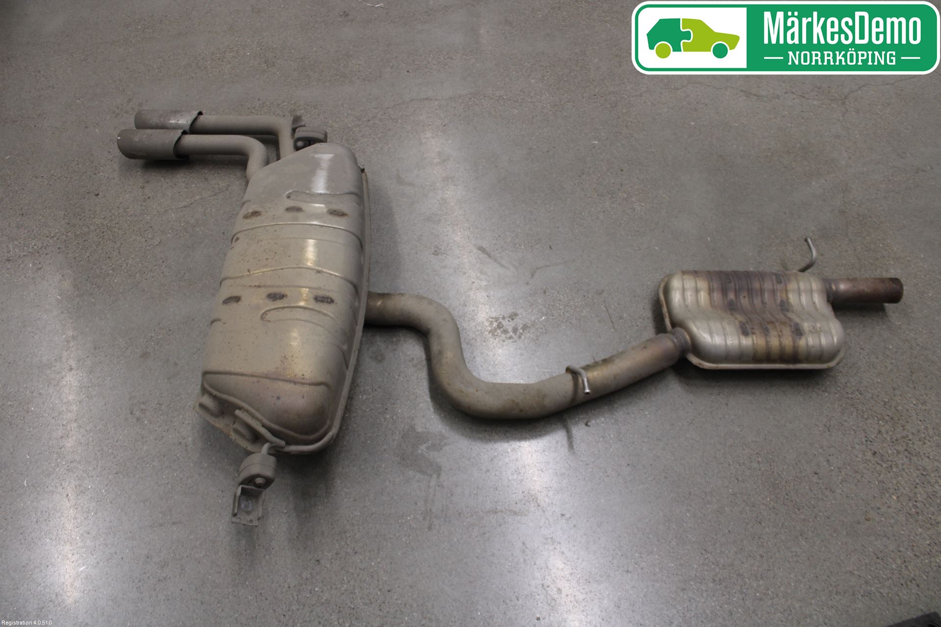 Audi A3/S3 8V 13-20 Eksos Bakre Potte