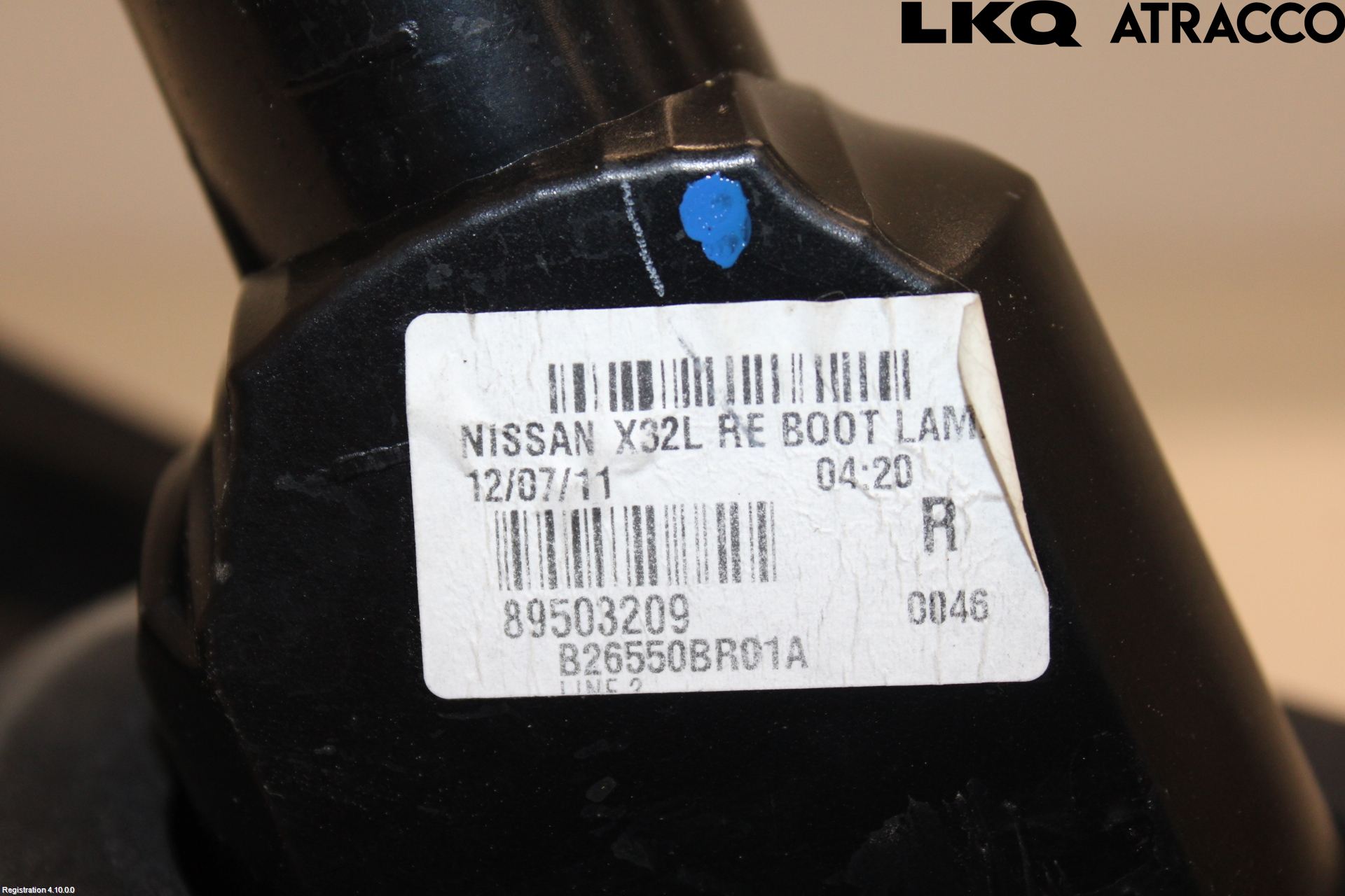 Nissan QASHQAI 10-14 Baklykt Høyre  På Luke(Indre)