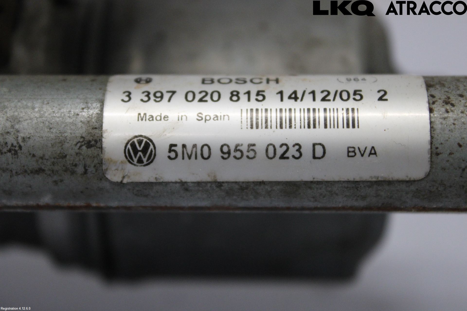 Volkswagen VW GOLF PLUS/CROSS GOLF 04-14 Viskeroverføring Frontrute