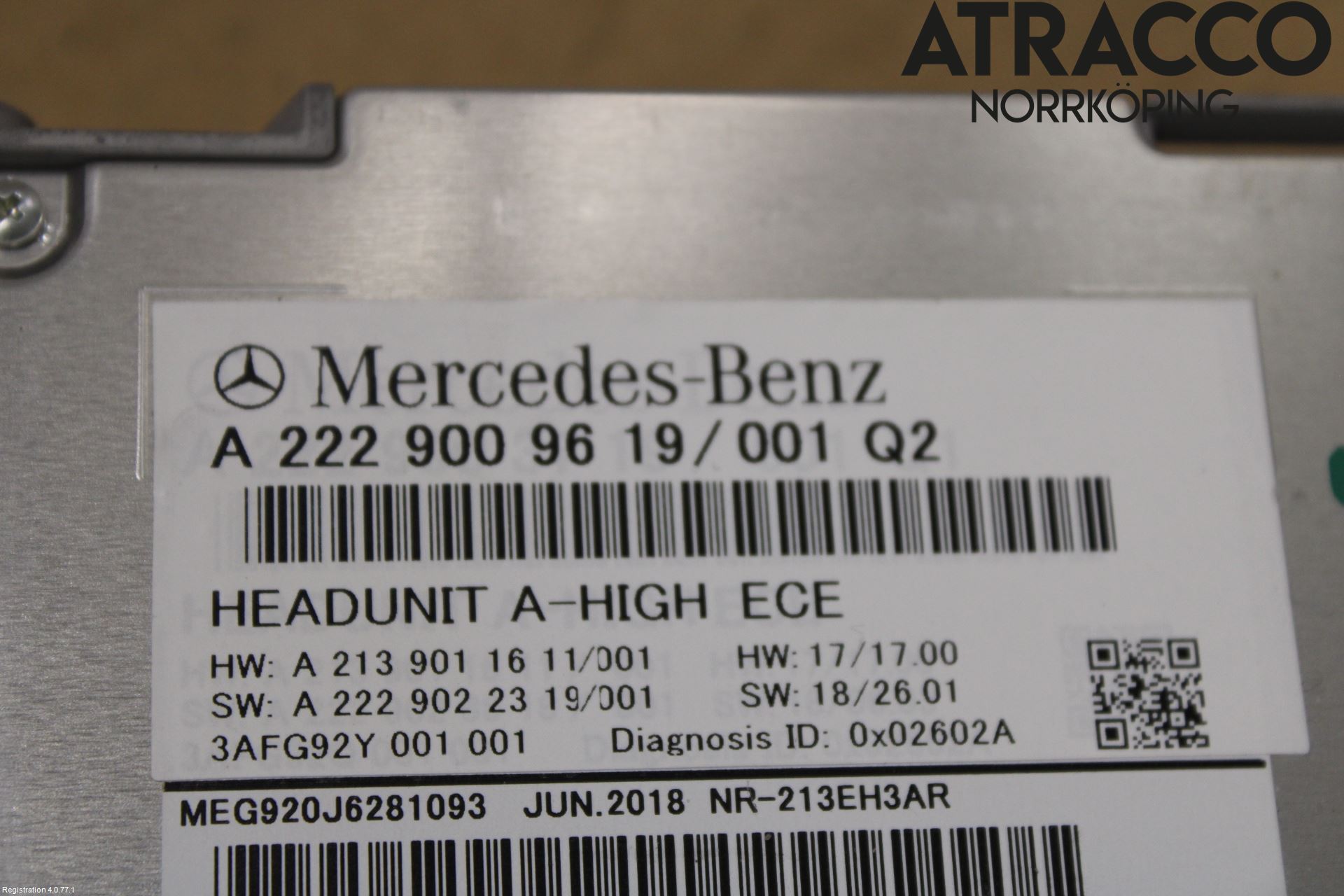 Mercedes-Benz MB C-KLASS (W205) 14-21 Stereo Radio Med Cd