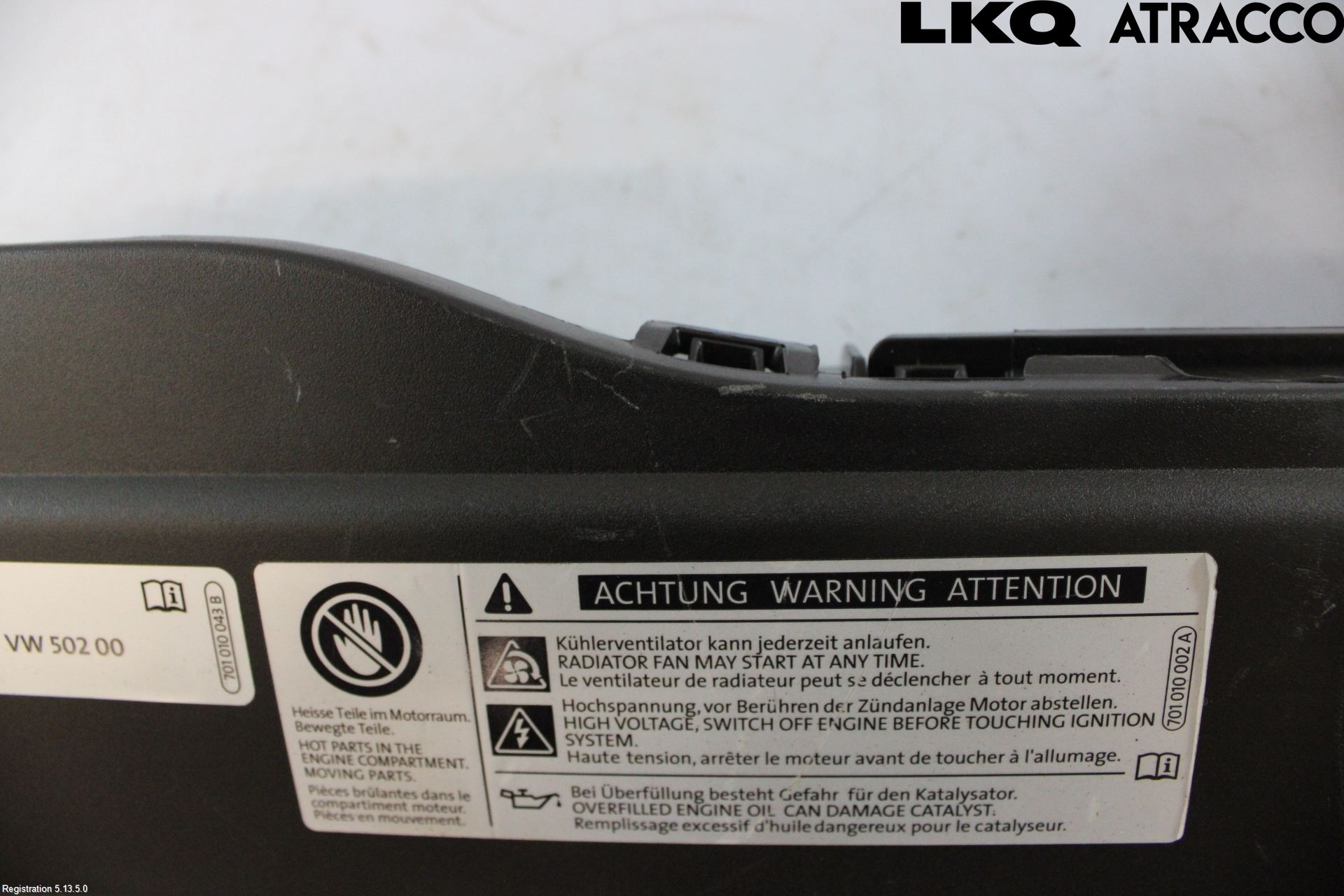 Volkswagen VW GOLF / E-GOLF VII 13-20 Luftstyring Front