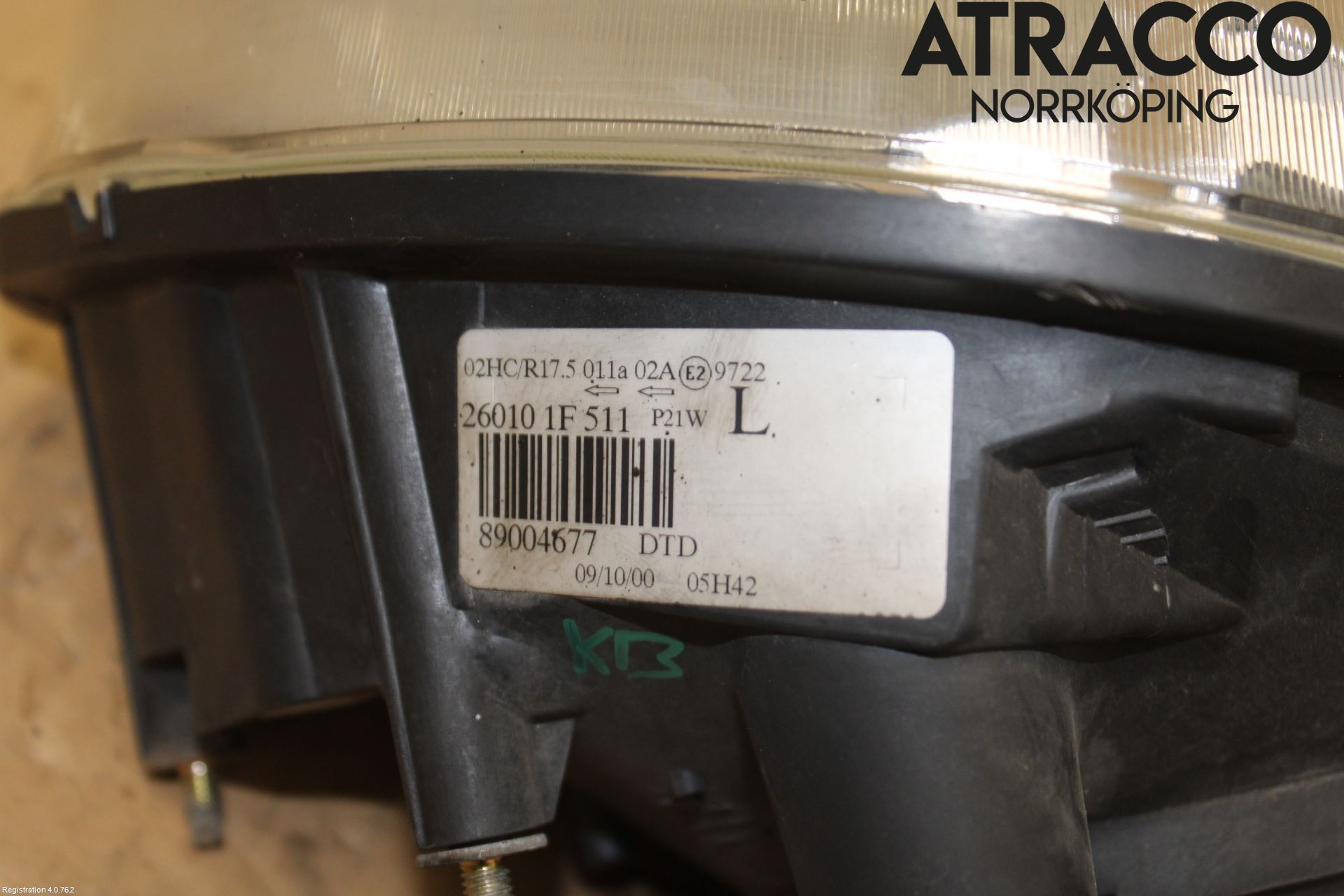 Nissan MICRA 99-02 Frontlykt Høyre