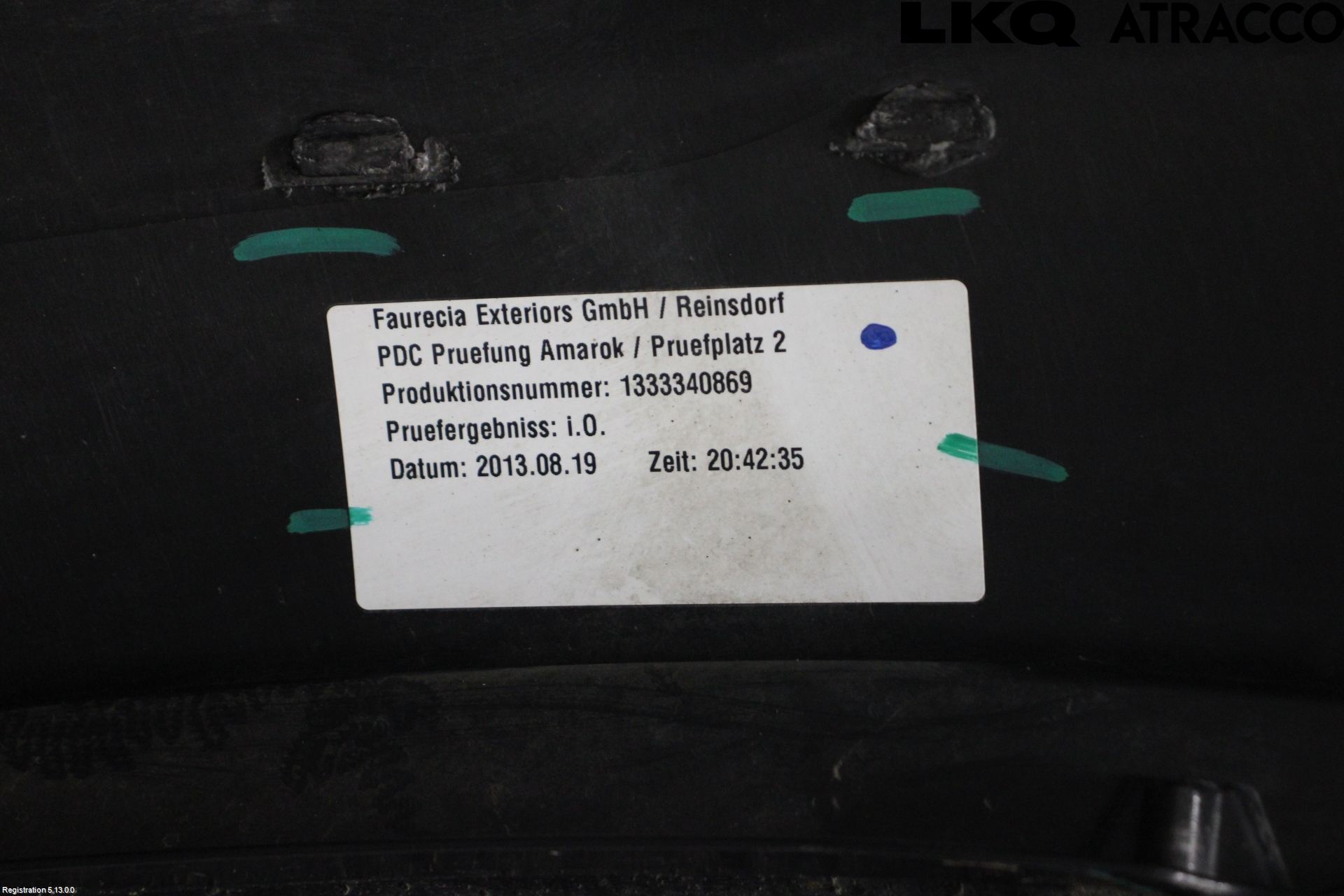 Volkswagen VW AMAROK 2H 10-22 Støtfanger Foran Plastdeksel