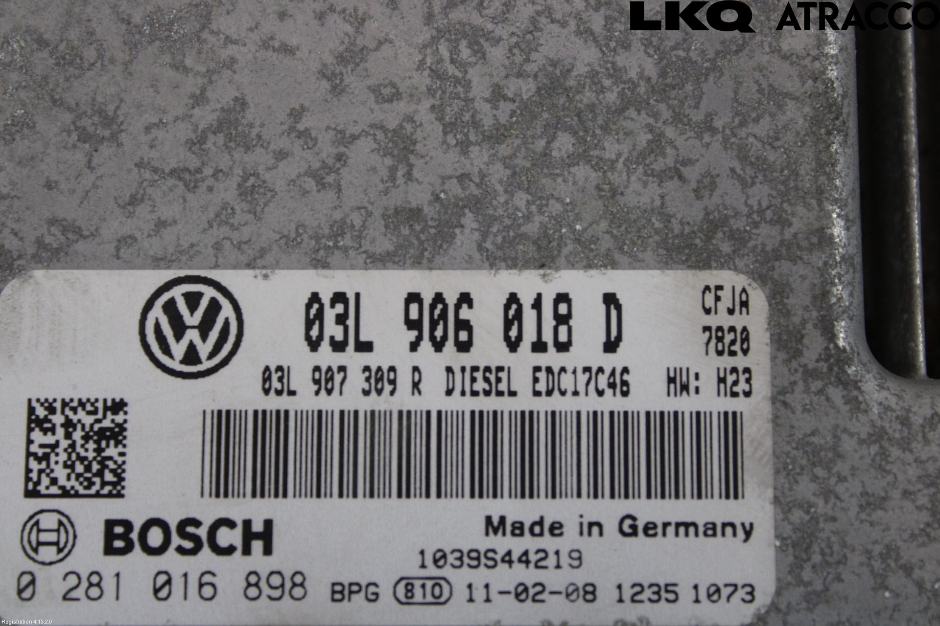 Volkswagen VW TOURAN 10-15 Styreenhet Dieselpumpe